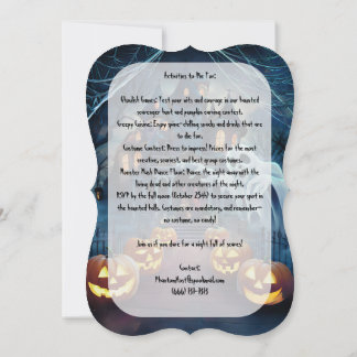 Invitation Maison hantée - Halloween effrayant