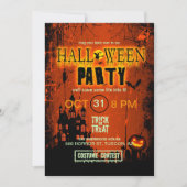 Invitation Maison hantée Halloween Party ID578 (Devant)