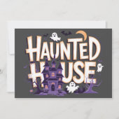 Invitation Maison Hantée - La Nuit des Fantômes (Devant)