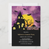 Invitation Maison Hantée Moderne Halloween Costume Party (Devant)