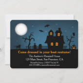 Invitation Maison Hantée Moderne Soirée Halloween Épouvante (Dos)