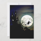 Invitation Maison hantée, Pleine lune, fête d'Halloween sorci (Dos)