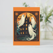 Invitation Maison hantée - Rue Ombres foncées (Debout devant)