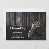 Invitation Maison hantée Soirée effrayante d'Halloween (Devant)