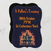 Invitation Maison Hantée Soirée Sacrée (Devant / Derrière)