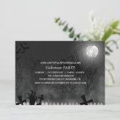 Invitation Maison hantée sombre effrayante Spooktacular Fête  (Debout devant)