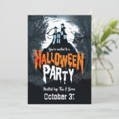 Invitation Maison hantée sur la Colline Costume d'Halloween (Debout devant)