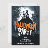 Invitation Maison hantée sur la Colline Costume d'Halloween (Dos)