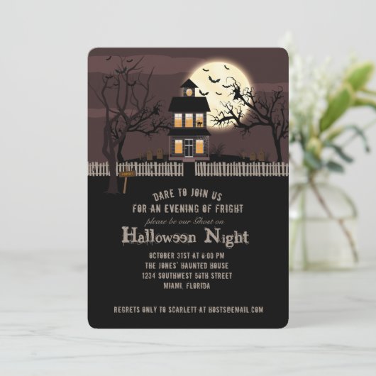 Invitation Maison haunted (Debout devant)