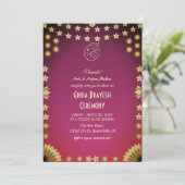 Invitation Maison hindou Réchauffement Griha Pravesh (Debout devant)