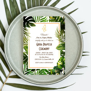 Invitation Maison hindou Réchauffement Griha Pravesh