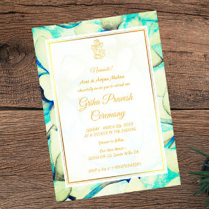 Invitation Maison hindou Réchauffement Griha Pravesh