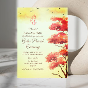 Invitation Maison hindou Réchauffement Griha Pravesh