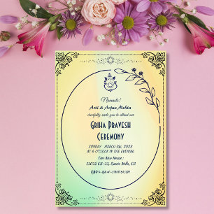 Invitation Maison hindou Réchauffement Griha Pravesh