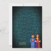 Invitation Maison hindou Réchauffement Griha Pravesh Golden M (Dos)