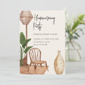 Invitation Maison intérieure boho rustique (Debout devant)