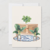 Invitation Maison intérieure boho rustique (Dos)