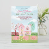 Invitation Maison mignonne dessinée à la main (Debout devant)