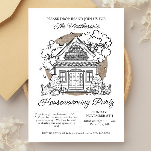 Invitation Maison Mignonne Fête de Crémaillère