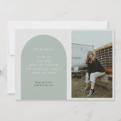 Invitation Maison moderne boho diplômé multi photo journée po (Dos)