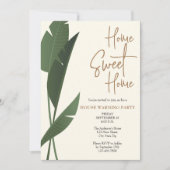 Invitation Maison moderne Sweet Home Maison verte Fête de Réc (Devant)