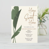 Invitation Maison moderne Sweet Home Maison verte Fête de Réc (Debout devant)