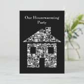 Invitation Maison Noire Accueil Fête de réchauffement de la m (Debout devant)