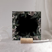 Invitation Maison Ouverte Carrée Élégante Pastel Hiver