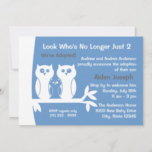 Invitation Maison ouverte d'adoption familiale (Devant)