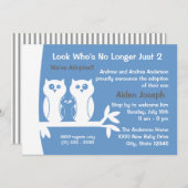 Invitation Maison ouverte d'adoption familiale (Devant / Derrière)