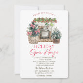 Invitation Maison ouverte de cheminée des Fêtes (Devant)
