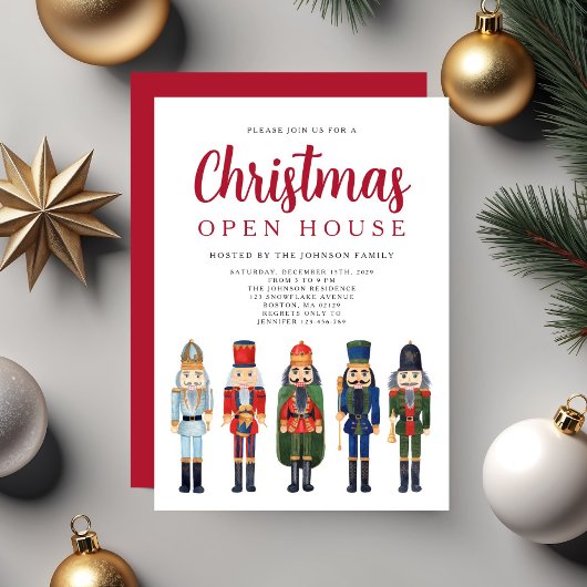 Invitation Maison ouverte de Noël