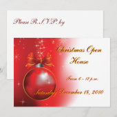 Invitation Maison ouverte de Noël, de 18 à minuit, F... (Devant / Derrière)