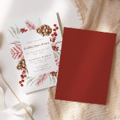 Invitation Maison ouverte de Noël Elégant