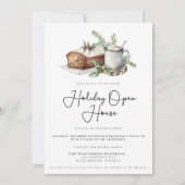 Invitation Maison ouverte de Noël Holly Berry (Devant)