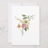 Invitation Maison ouverte de printemps Floral aquarelle lumin (Dos)