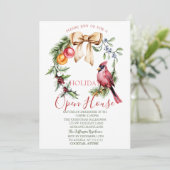 Invitation Maison ouverte du cardinal rouge Holly Berry (Debout devant)