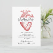 Invitation Maison ouverte du Docteur Cardiologue Médicale (Debout devant)