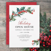 Invitation Maison ouverte festive pour les fêtes de fin d'ann