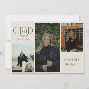 Invitation Maison ouverte multi-photos bohème moderne pour di