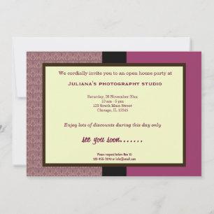 Invitation Maison ouverte Nouvelle entreprise