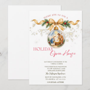 Invitation Maison ouverte pour la Nativité de Noël