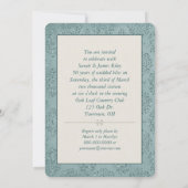 Invitation Maison ouverte pour l'anniversaire avec photo (Dos)