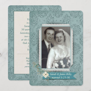 Invitation Maison ouverte pour l'anniversaire avec photo