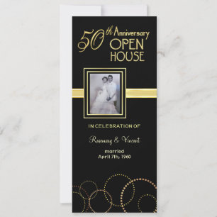 Invitation Maison ouverte pour le 50e anniversaire - Photo fa