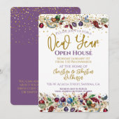 Invitation Maison ouverte pour le Nouvel An (Devant / Derrière)