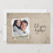 Invitation Maison ouverte pour les 20 ans de mariage (Devant)