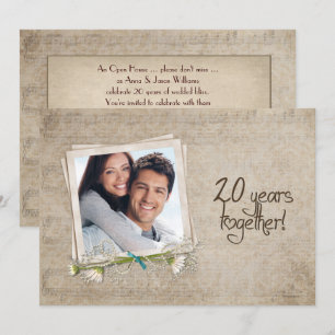 Invitation Maison ouverte pour les 20 ans de mariage
