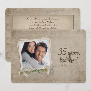 Invitation Maison ouverte pour les 35 ans de mariage