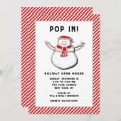 Invitation Maison ouverte pour les fêtes (Devant / Derrière)